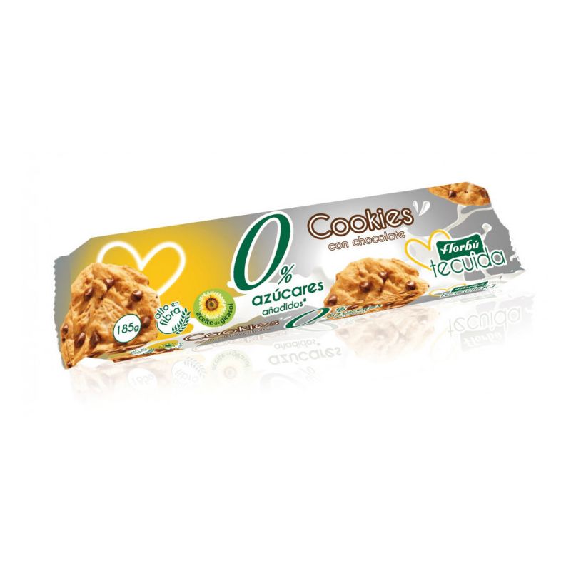 Ciastka z kawałkami czekolady bez cukru (Florbu) 120 g
