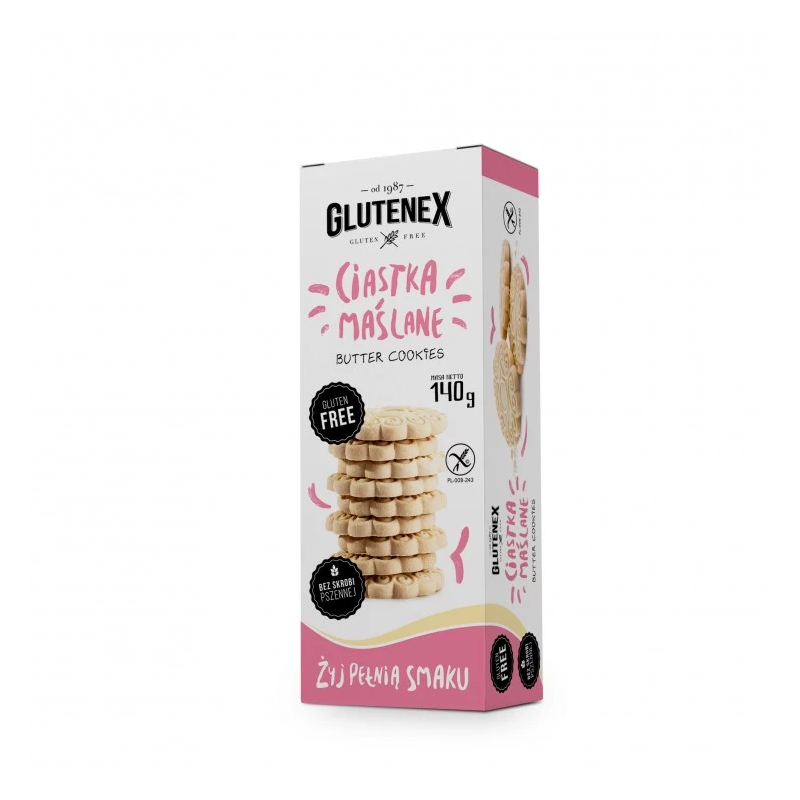 Ciastka maślane bez glutenu 140g