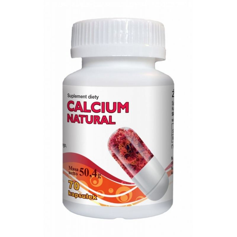 Calcium natural wapń 70 kaps. Gorvita