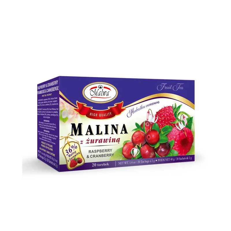 Malina z żurawiną 20 sasz. Malwa