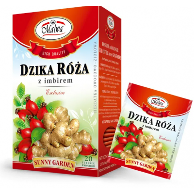 Dzika róża z imbirem 20 sasz. Malwa