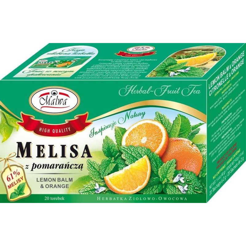 Melisa z pomarańczą 20 sasz. 
