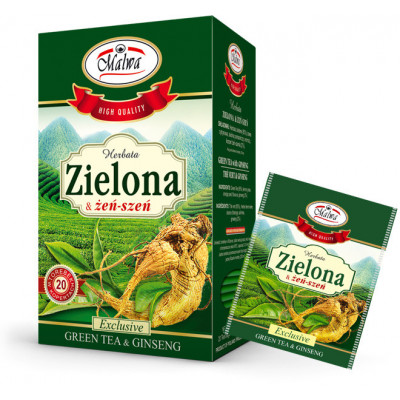 Malwa Zielona z żeń-szeniem 20 sasz.