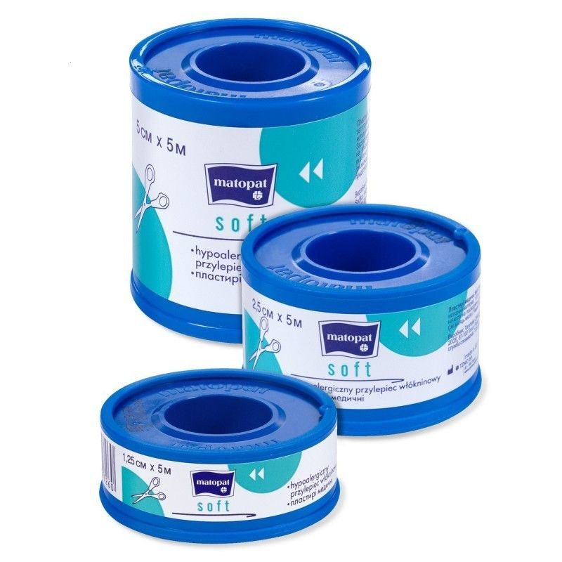 Przylepiec soft 1,25x5 m włókninowy Przylepiec soft 1,25x5 m włókninowy