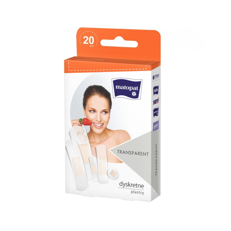 Plastry transparent 20 szt.  
