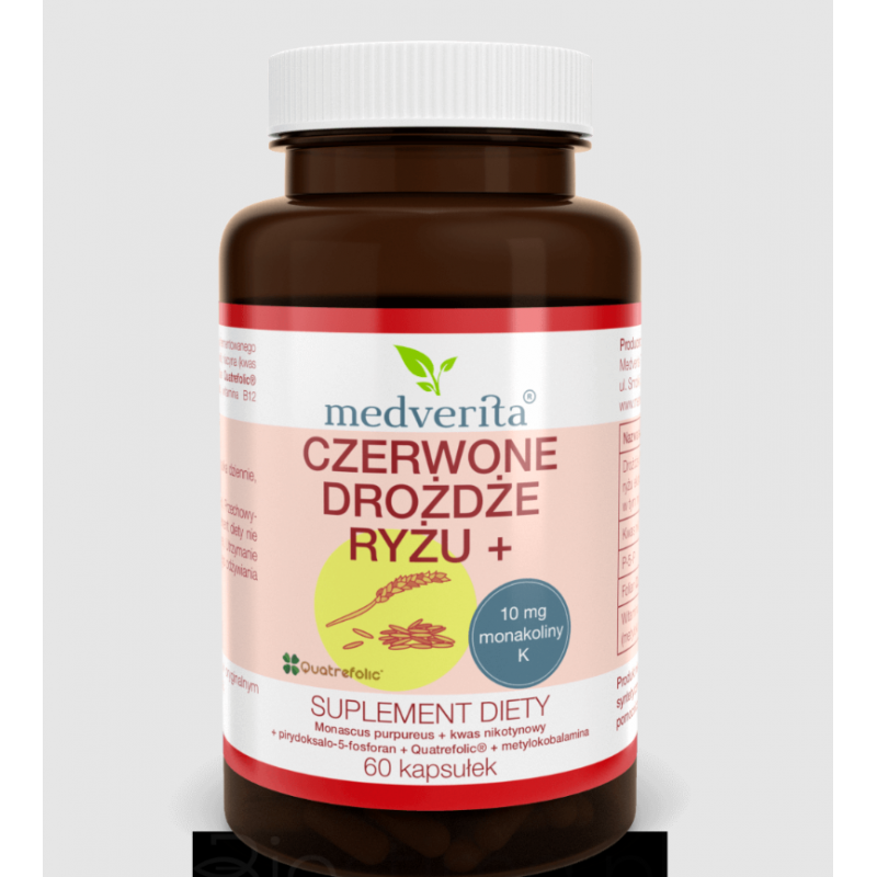 Czerwone drożdże z ryżu + 60 kaps.
