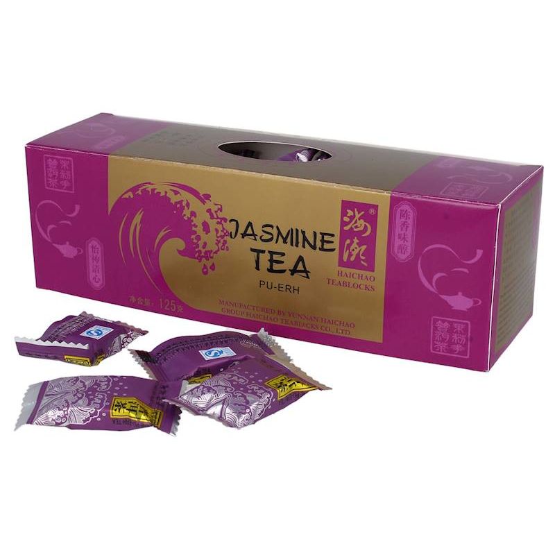 Her. chińska pu-erh jaśmin kostka 125g