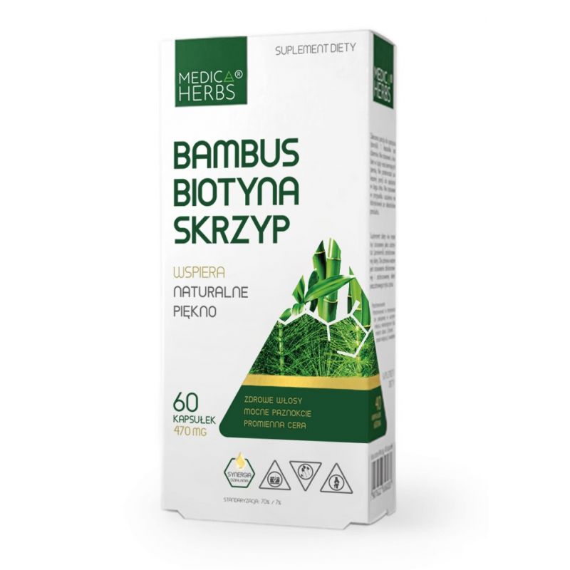 Bambus Biotyna Skrzyp 60 kaps. MH Bambus Biotyna Skrzyp 60 kaps. MH