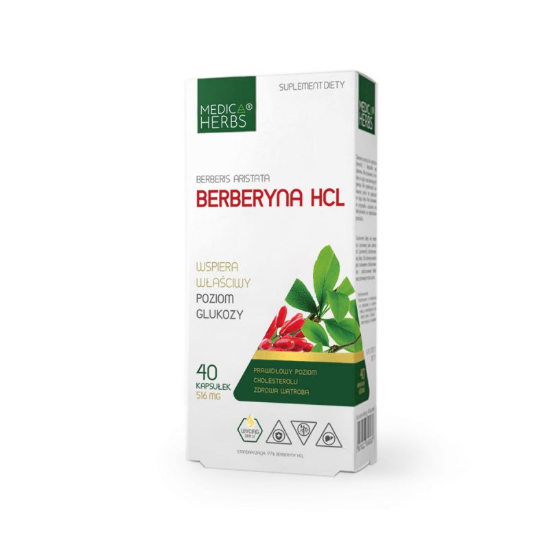 Berberyna HCL 40 kaps. MH