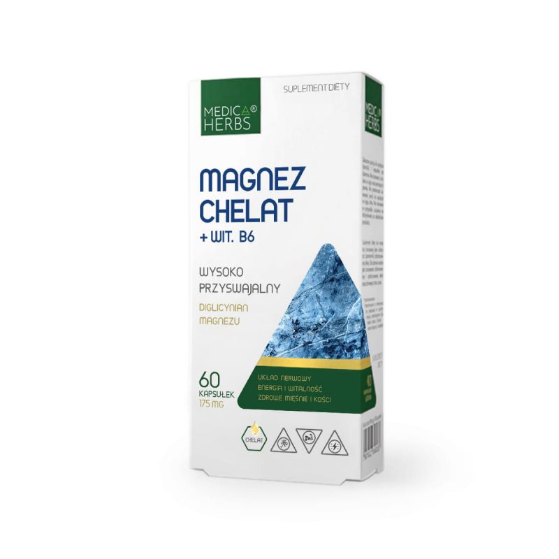 Magnez chelat + wit. B6 60 kaps. MH