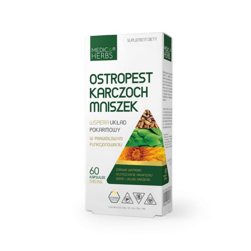 Ostropest Karczoch Mniszek 60 kaps. MH Ostropest Karczoch Mniszek 60 kaps. MH