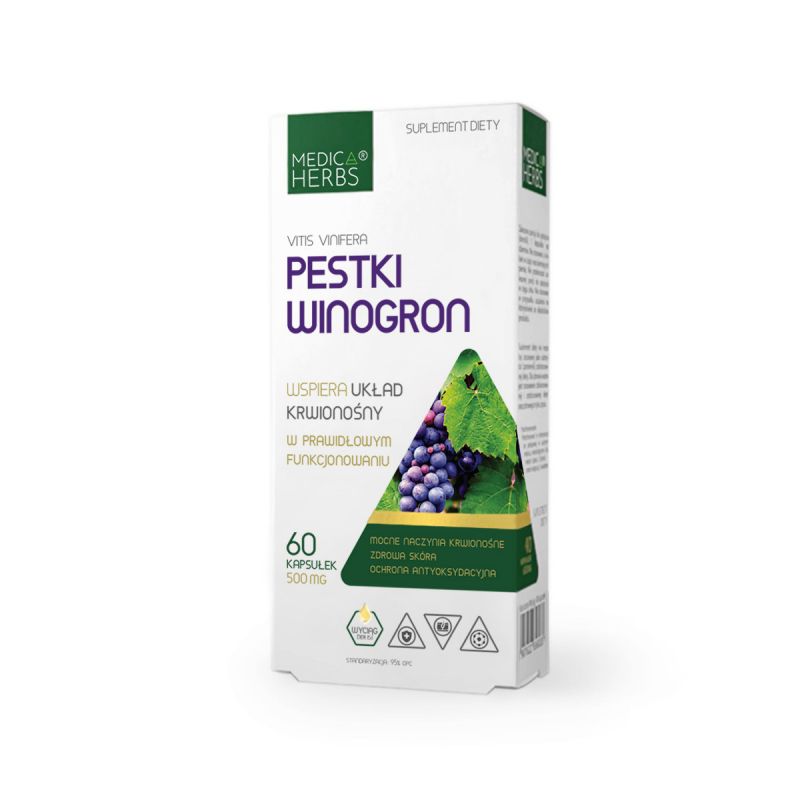 Pestki winogron 60 kaps. MH Pestki winogron 60 kaps. MH