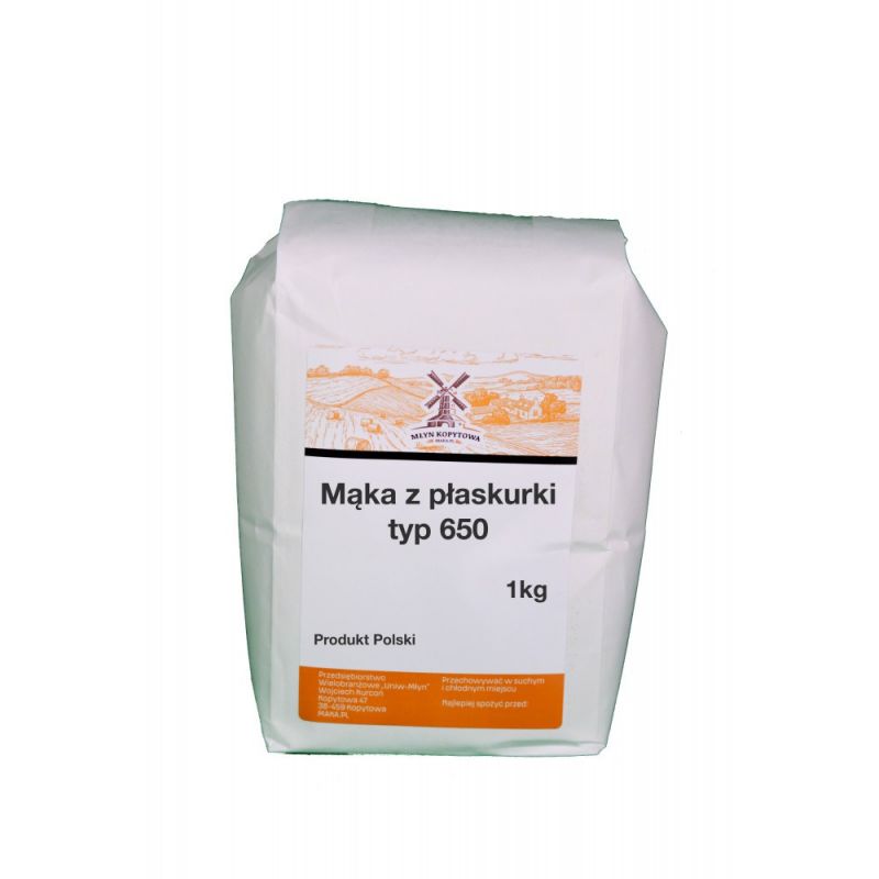 Mąka z płaskurki jasna typ 650 1 kg