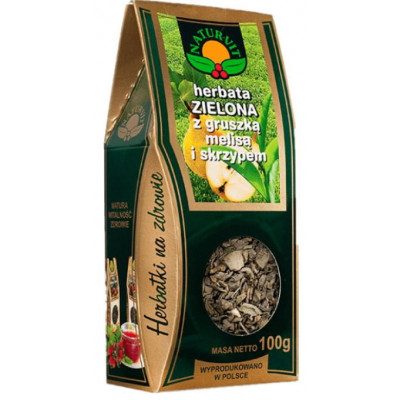 Herb. zielona z gruszką, melisą i skrzypem 100 g NW
