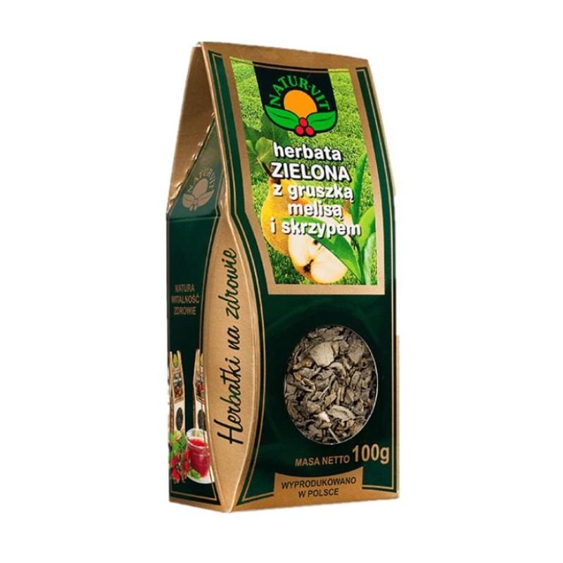 Herb. zielona z gruszką, melisą i skrzypem 100 g NW