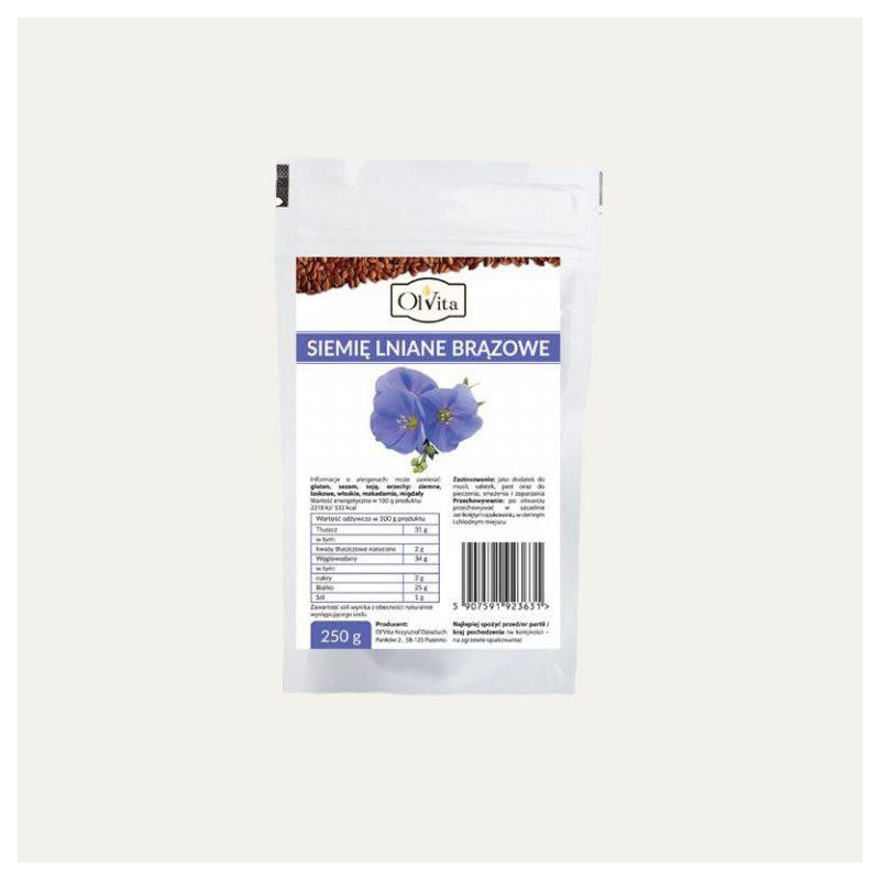 Siemię lniane brązowe 500g