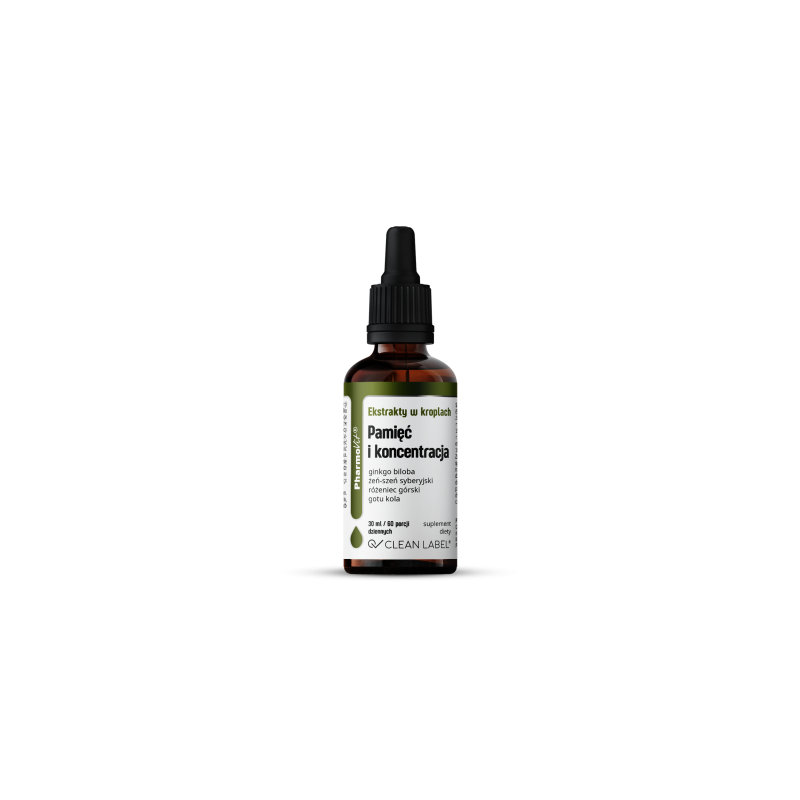 Pamięć i koncentracja 30 ml krople