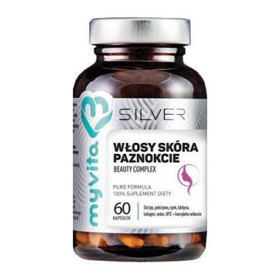 Silver włosy, skóra, paznokcie 60 kaps.