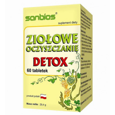 Detox ziołowe oczyszczanie 60 tabl. 