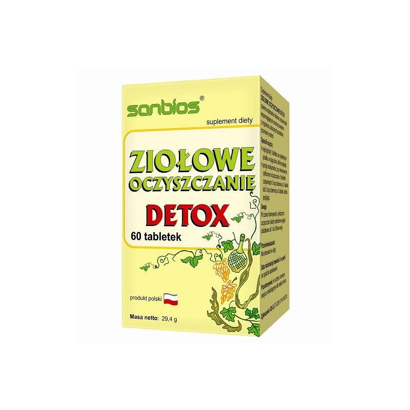 Detox ziołowe oczyszczanie 60 tabl. 