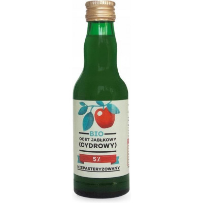 Ocet jabłkowy bio 200ml (5 przemian)