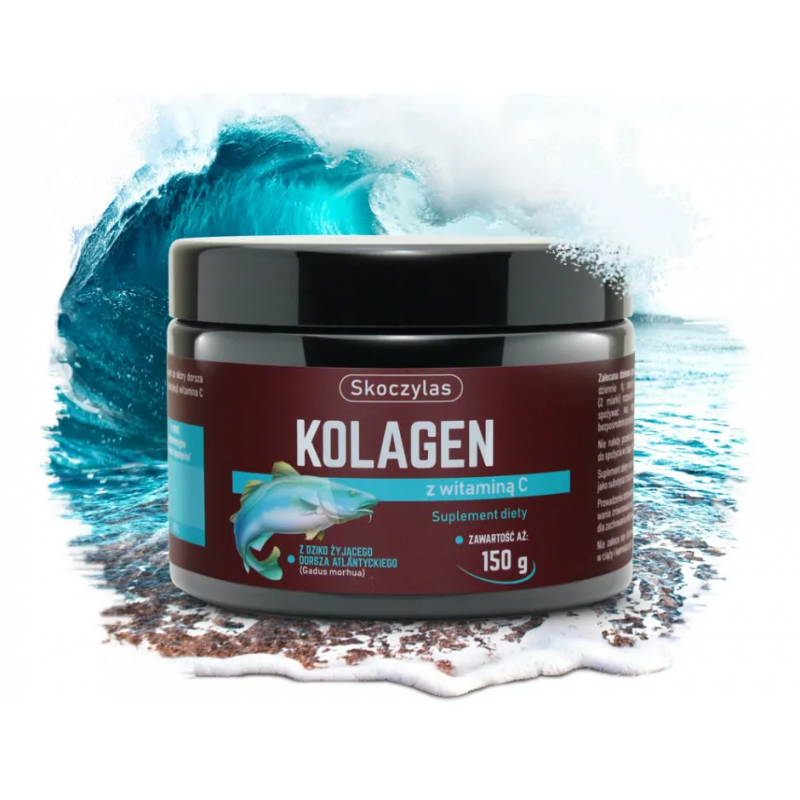 Kolagen z dorsza atlantyckiego dziko żyjącego 150g Kolagen z dorsza atlantyckiego dziko żyjącego 150g