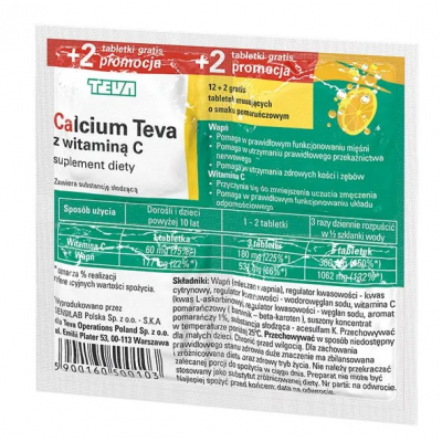Calcium C pomar. 12+2 tabl. mus.