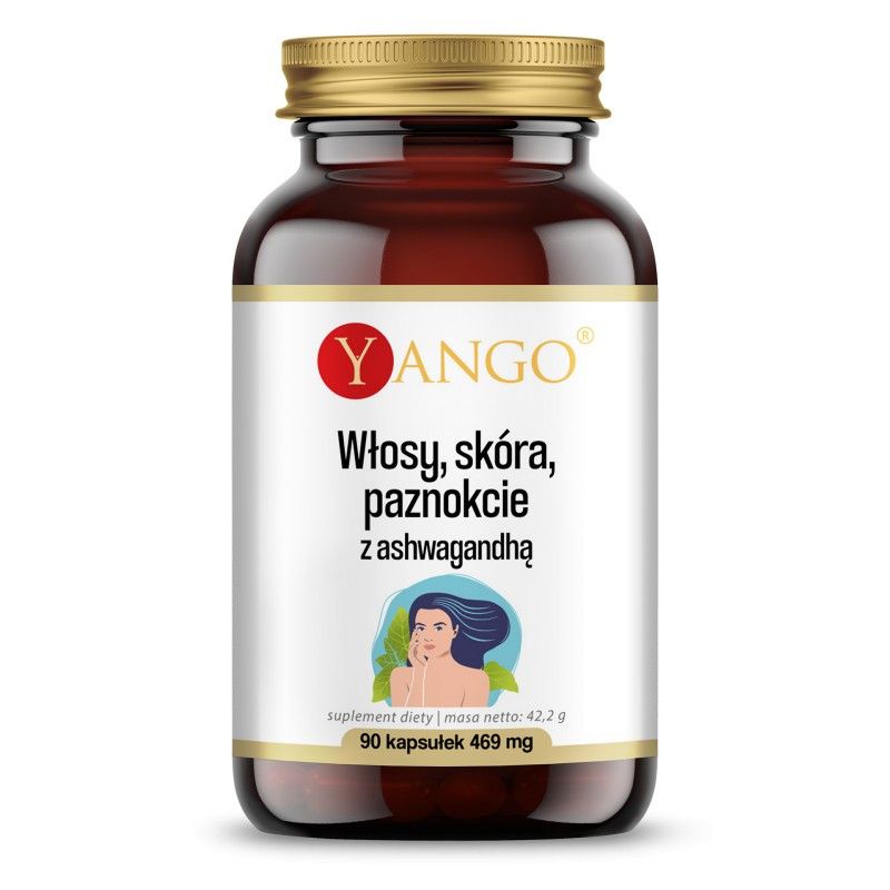 Włosy, skóra, paznokcie z ashwagandhą 90 kaps. 