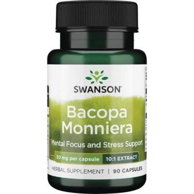 Bacopa Monnieri (Brahmi) ekstr. 50mg 90 kaps. Sw