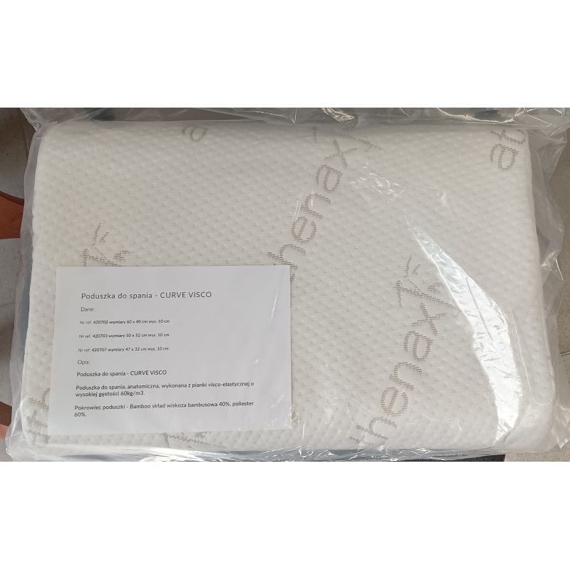 Poduszka CURVE visco 47x32x10