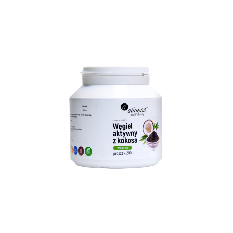 Węgiel aktywny z kokosa 200 g proszek