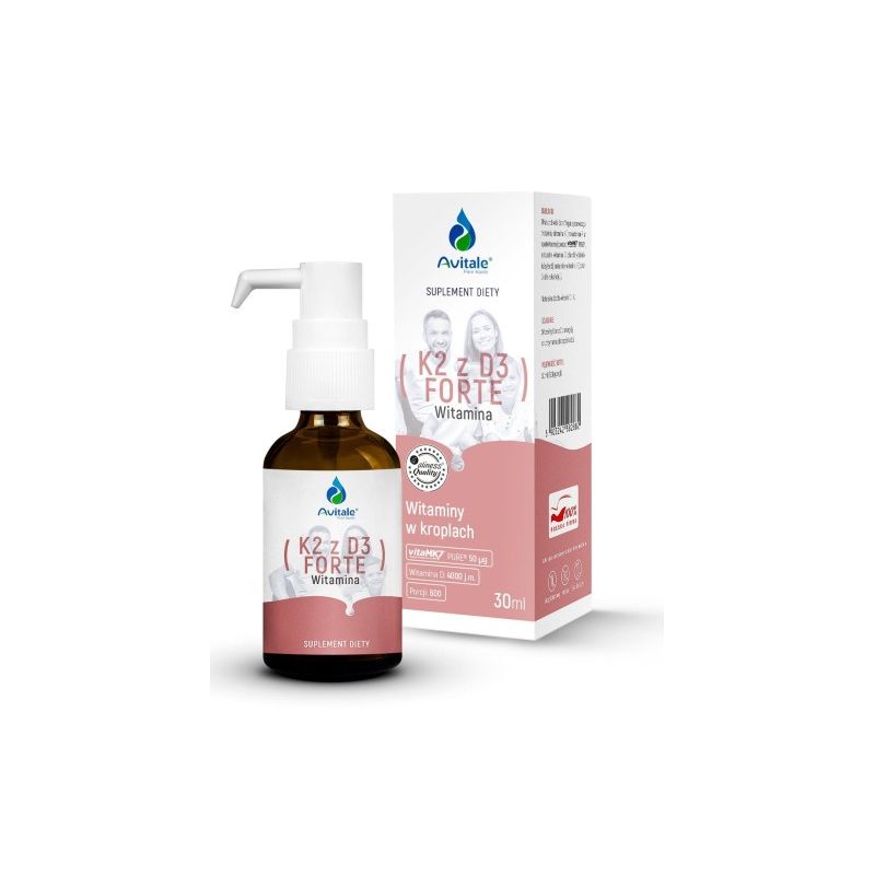Witamina K2 z D3 Forte 30 ml Avitale