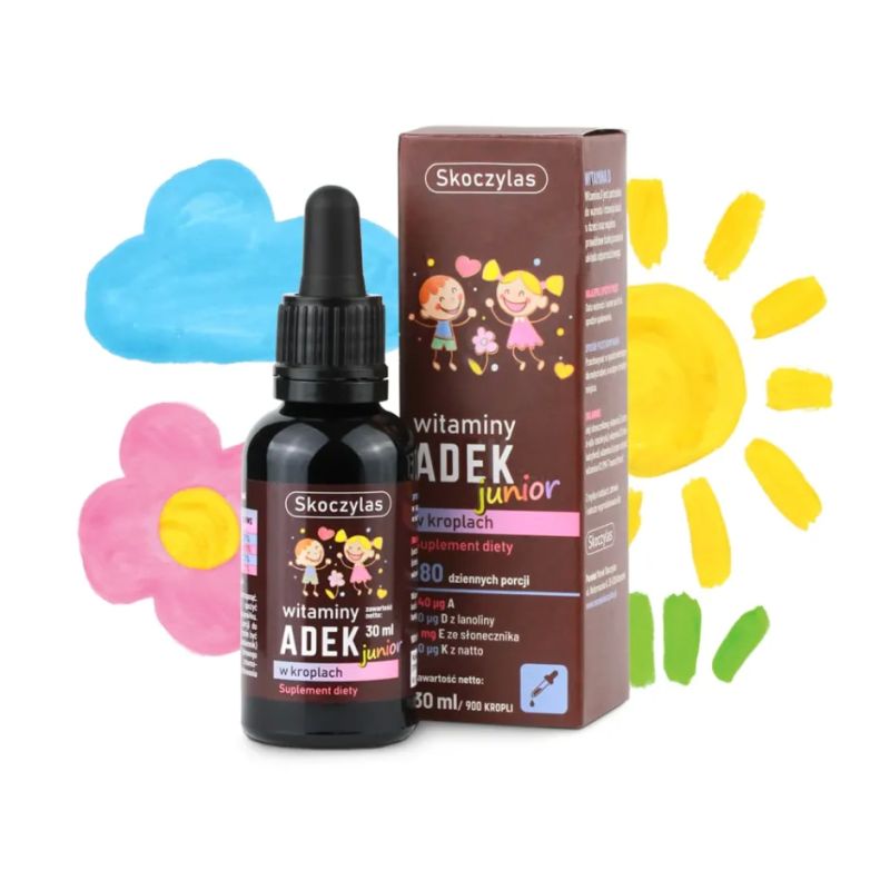 Witaminy ADEK junior 30 ml Witaminy ADEK junior 30 ml