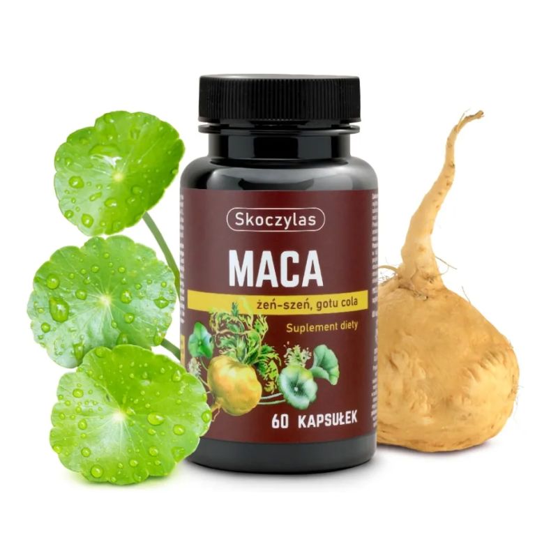 Maca + Żeń-szeń + Gotu cola 60 kaps. Maca + Żeń-szeń + Gotu cola 60 kaps.