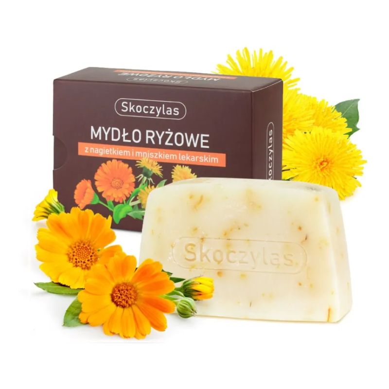Mydło ryżowe z nagietkiem i mniszkiem 100 g