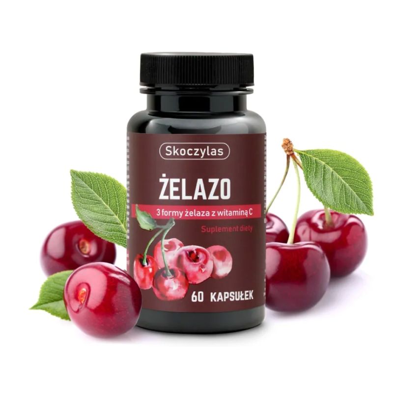 Żelazo 3 formy z witaminą C 60 kaps.