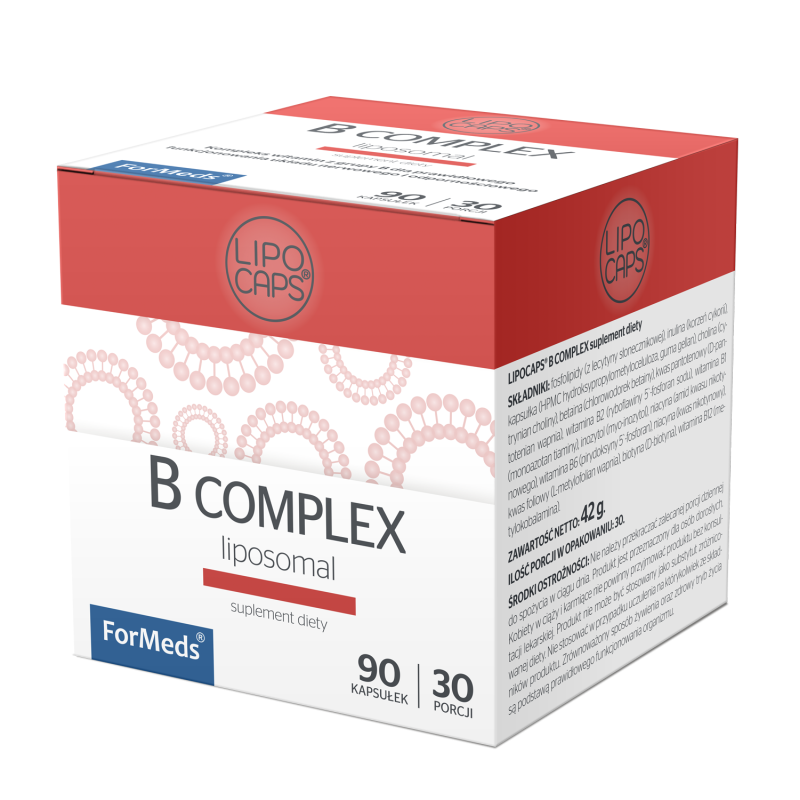 Lipocaps B complex liposomal 90 kaps. Lipocaps B complex liposomal 90 kaps.