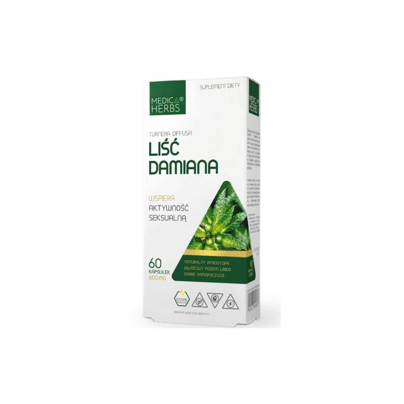 Liść Damiana 60 kaps MH Liść Damiana 60 kaps MH