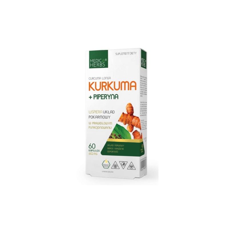 Kurkuma piperyna 60 kaps. MH