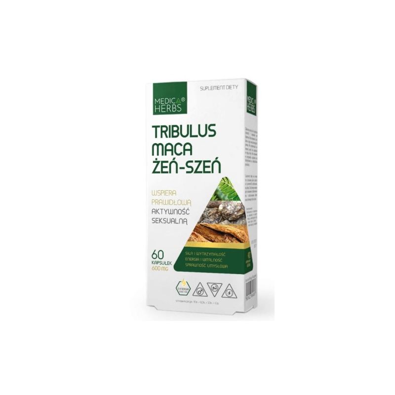 Tribulus Maca Żeń-Szeń 60 kaps MH