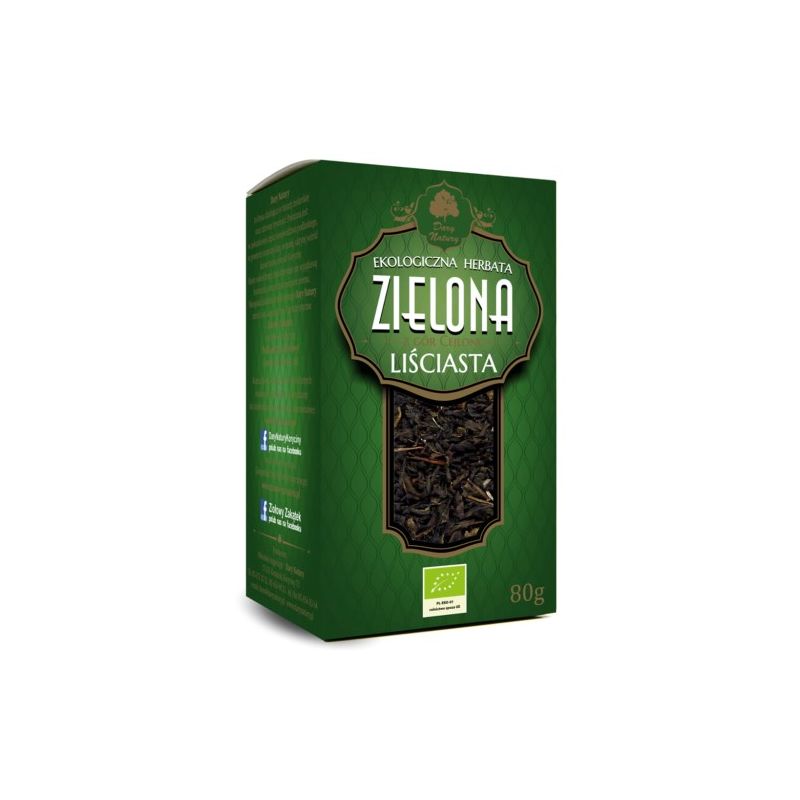 Herbata zielona liściasta eko 80 g