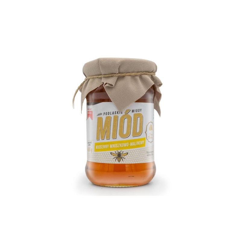 Miód wiosenny mniszkowo-malinowy 400 g