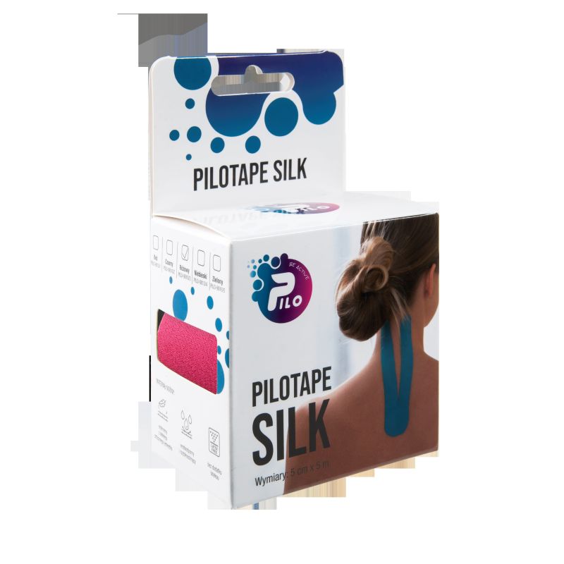 Taśma do kinesiotapingu PILOTAPE SILK różowy PILO-9010/3