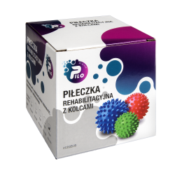 Piłeczka rehabilitacyjna z kolcami 8 cm PILO-3008