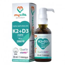 Naturalna K2 + D3 Forte 30 ml MyVita