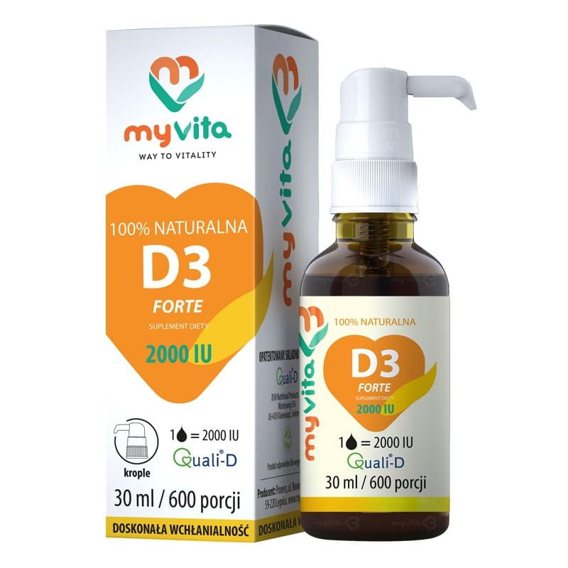 Witamina D3 forte 2000 j.m. 30 ml MyVita