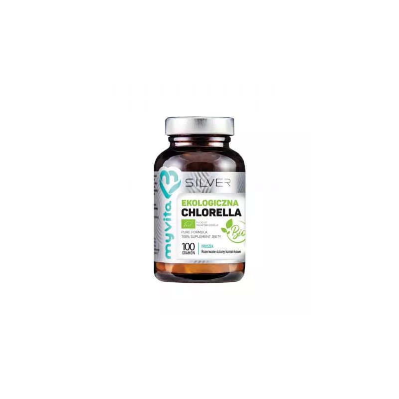 Chlorella bio 100 g proszek Silver