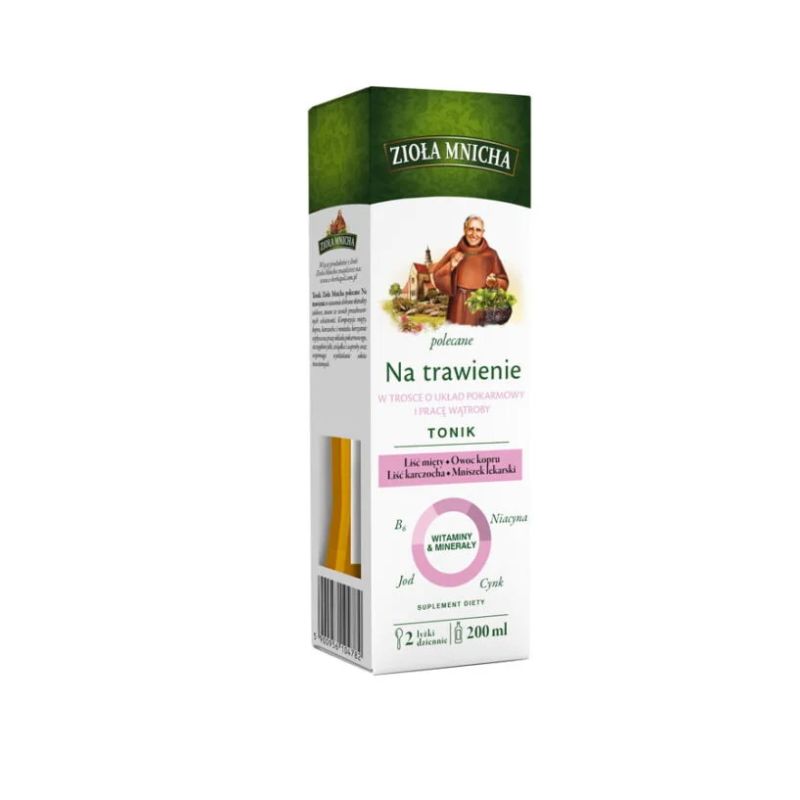 Na trawienie Zioła Mnicha tonik 200 ml