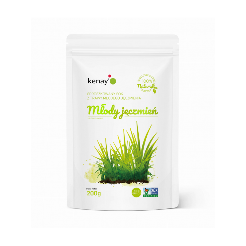 Młody jęczmień Bio sproszkowany sok 200 g