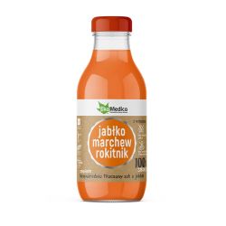 Jabłko, marchew, rokitnik 300 ml sok 100% smaku